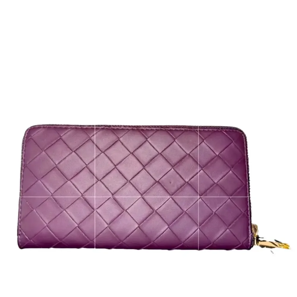 Victoria’s Secret Purple Quilted Zip-Around Wallet (NEW) - Picture 2 of 2